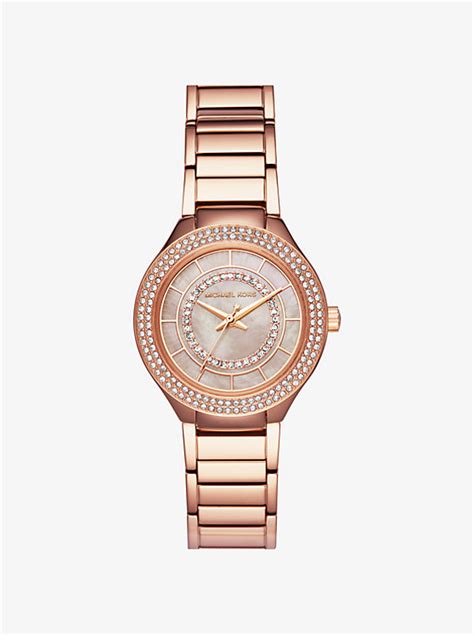 michael kors mini kerry watch on wrist|Michael Kors Women's Mini Kerry Rose Gold.